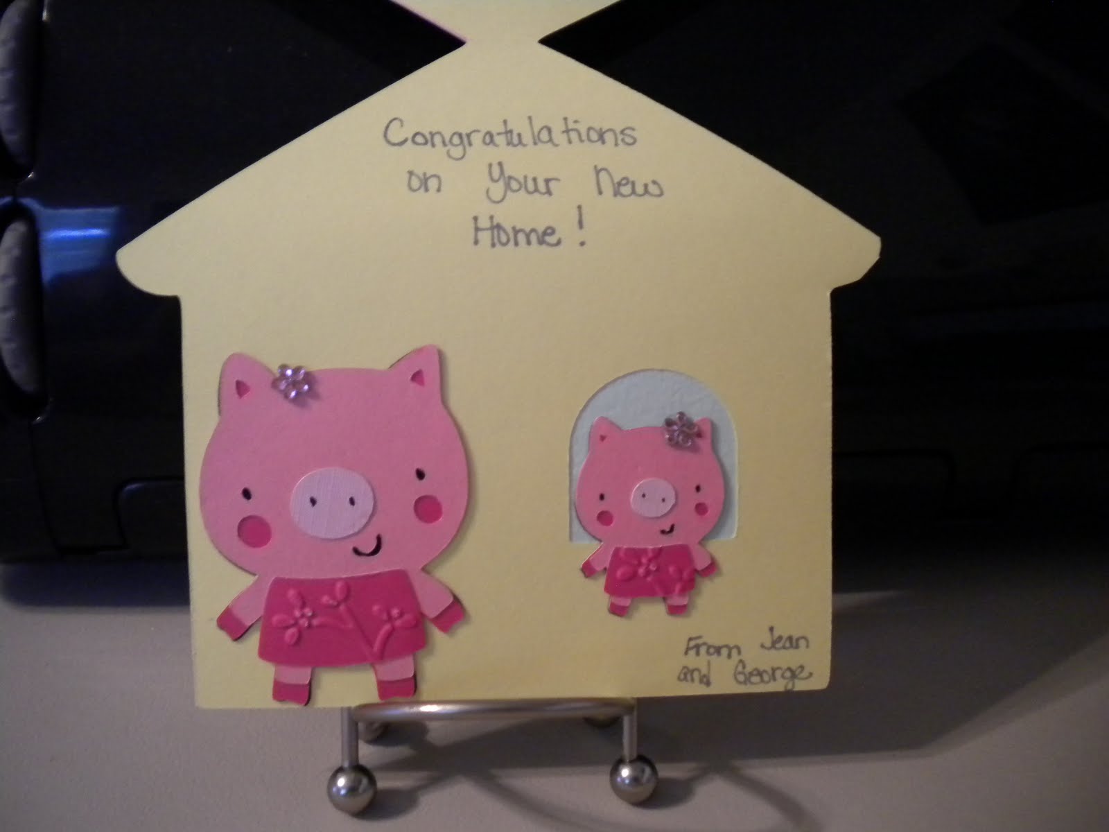 Jean's Crafty Corner House Warming Card