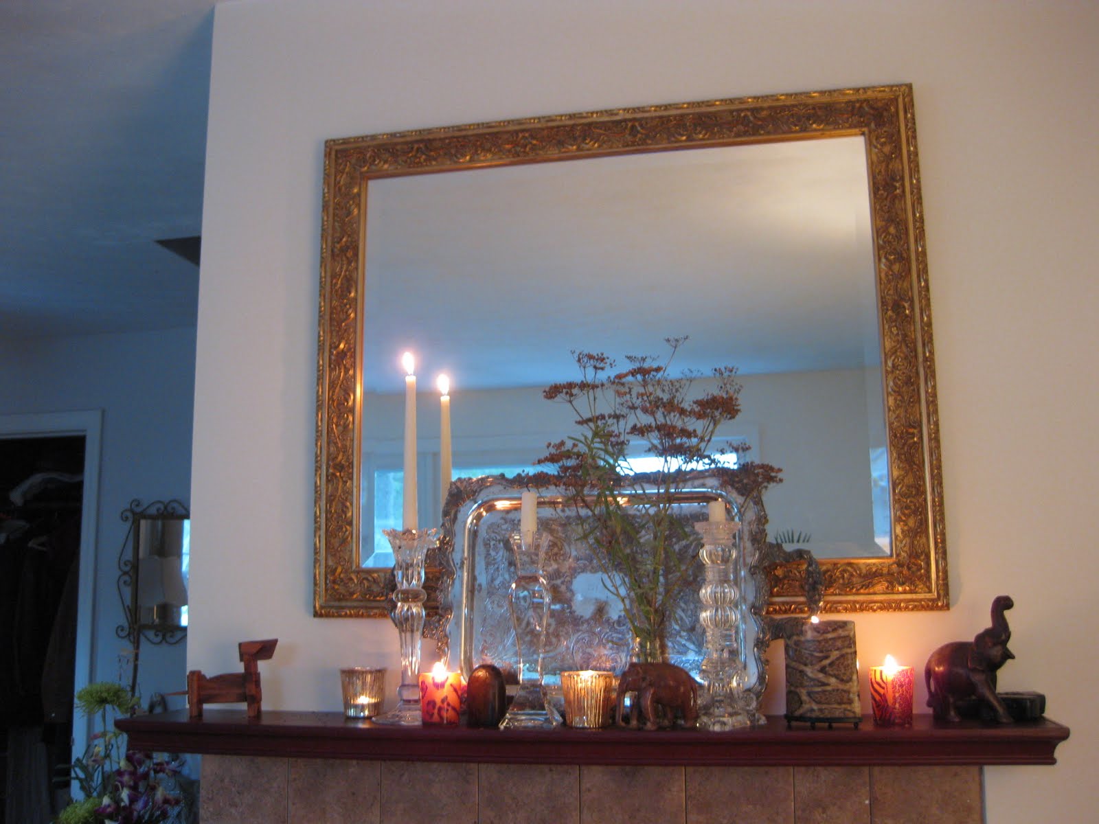 Madame of the Manor Mantle Decor Channeling "Out of Africa"