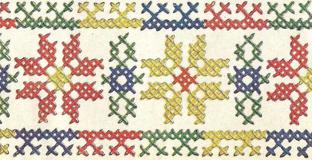 Little Grey Bungalow Patterns of the Past"Russian" Embroidery, 1943