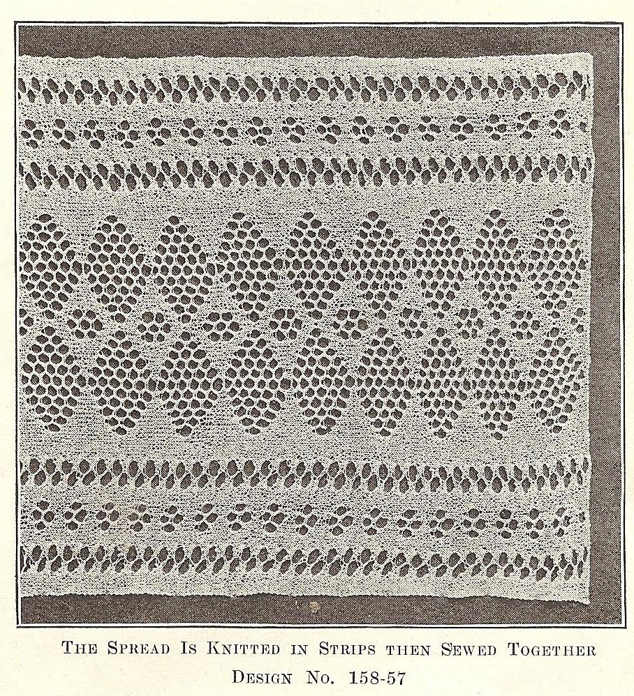 Little Grey Bungalow Knitting A Bedspread and Edging from 1915
