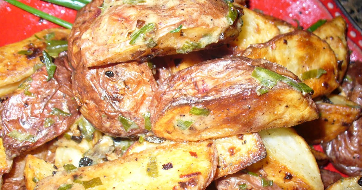 Cristi's Culinary Quest New Potatoes with Roasted Garlic Vinaigrette