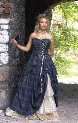 Tartan Wedding Gown