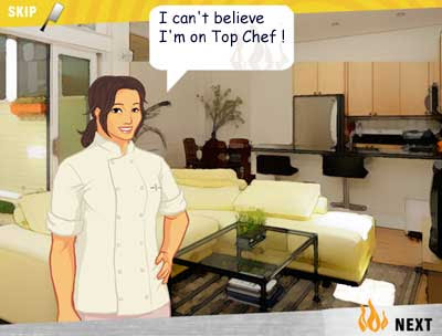 ' me ', playing Top Chef, the game.