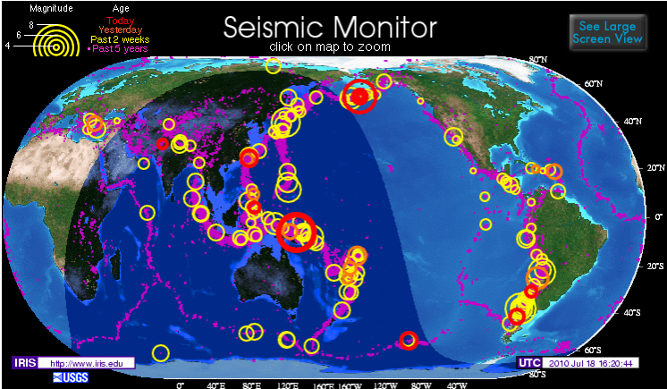 ONU advierte que hay que prepararse "para lo peor" en zonas de riesgo sísmico Globo+mapa+anillo+de+fuego