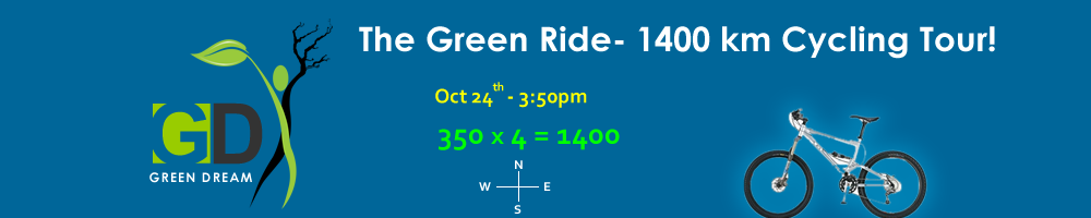 The Green Ride - 1400km cycling tour!