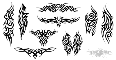 Tribal Flames Clip Art. PDF - catalog. Cuttable vector clipart in EPS and AI