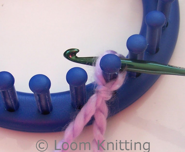 Loom Knitting Crochet Cast On