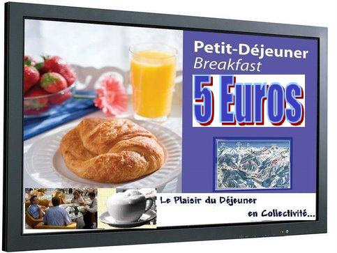 PETIT-DEJEUNER 5 Euros