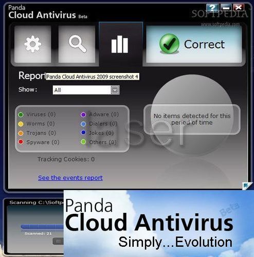 Panda Cloud Antivirus is a