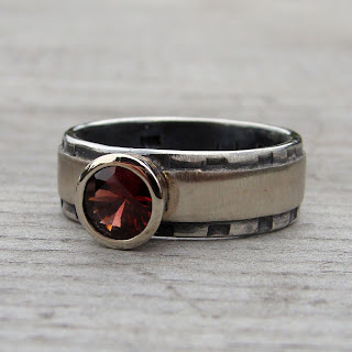 garnet engagement ring