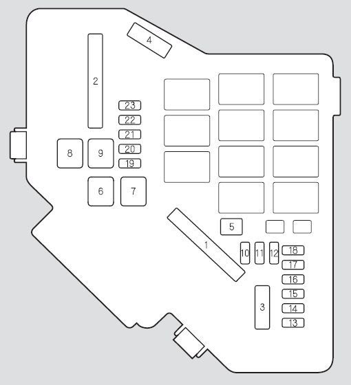 2009 Honda Civic Hybrid Fuse Box Exploded View