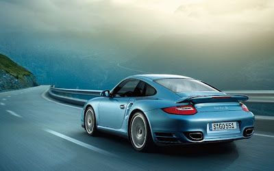 2010 Porsche 911 Turbo S Rear Side View