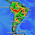 Alerta de lluvias en el centro de Argentina y parte del sur chileno.