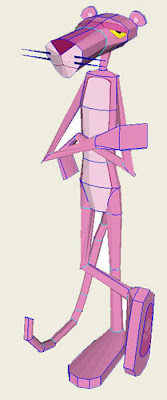 Pink Panther Papercraft