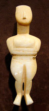 Female figurine from the Cycladic culture