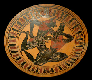 Theseus killing the Minotaur