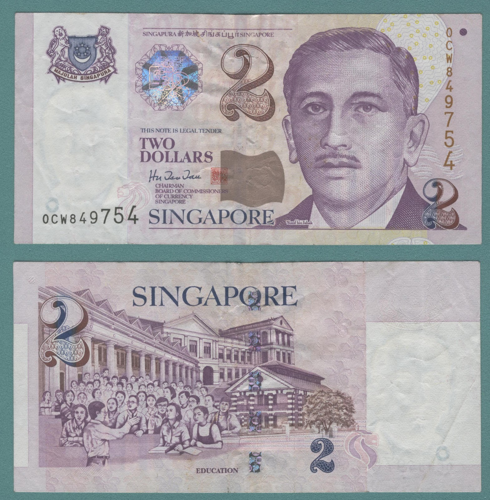 Monedas mas billetes: Monedas y Billete de Singapur