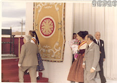 PEDRO ECHEVARRIA CON LA REINA E LAS FIESTAS DE LAGUNA DEL DUERO-VALLADOLID-1974