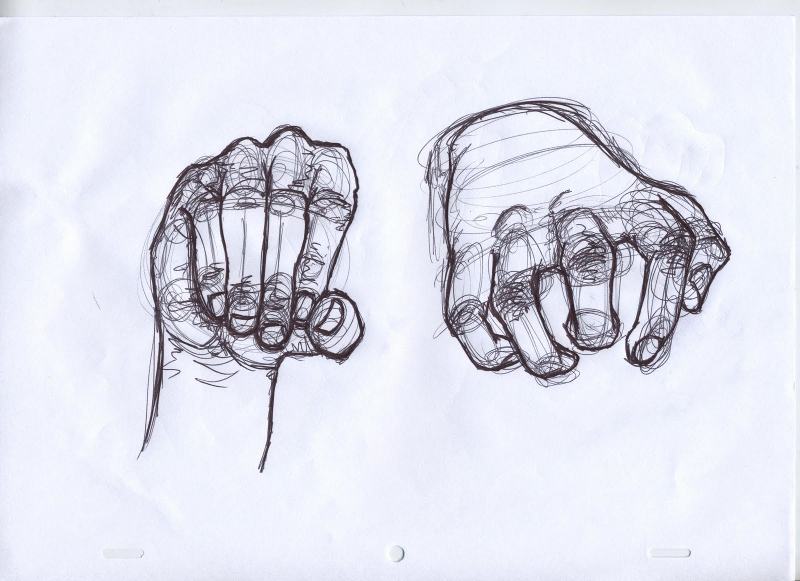 crazy hand drawings