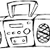 desenho de rádio para colorir radio antigo