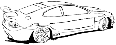 Carro Esportivo Tunado Para Colorir Desenhos Para Colorir Lindos desenhos de carros para colorir. desenhos para colorir blogger