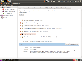 install lxde task manager later from ubuntu
