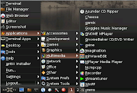 Multimedia menu on antiX linux
