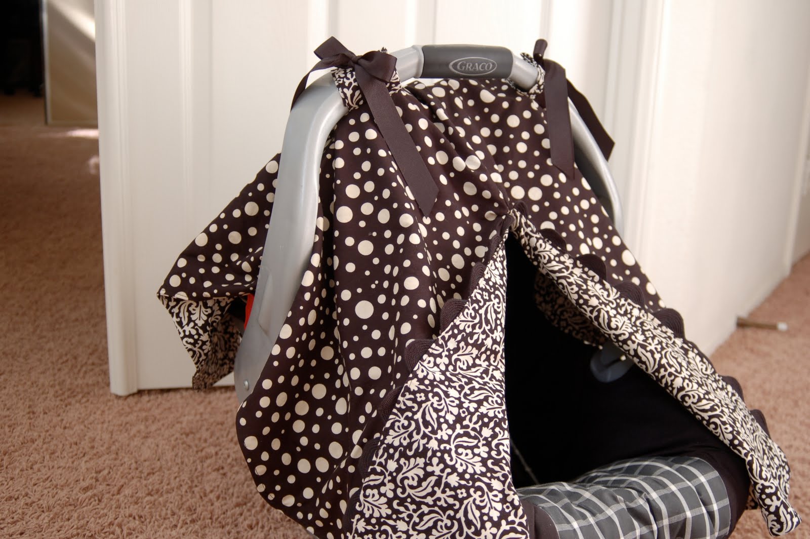 Joyfully Domestic Car Seat Canopy/ Car Seat Cover/ Car Seat Tent