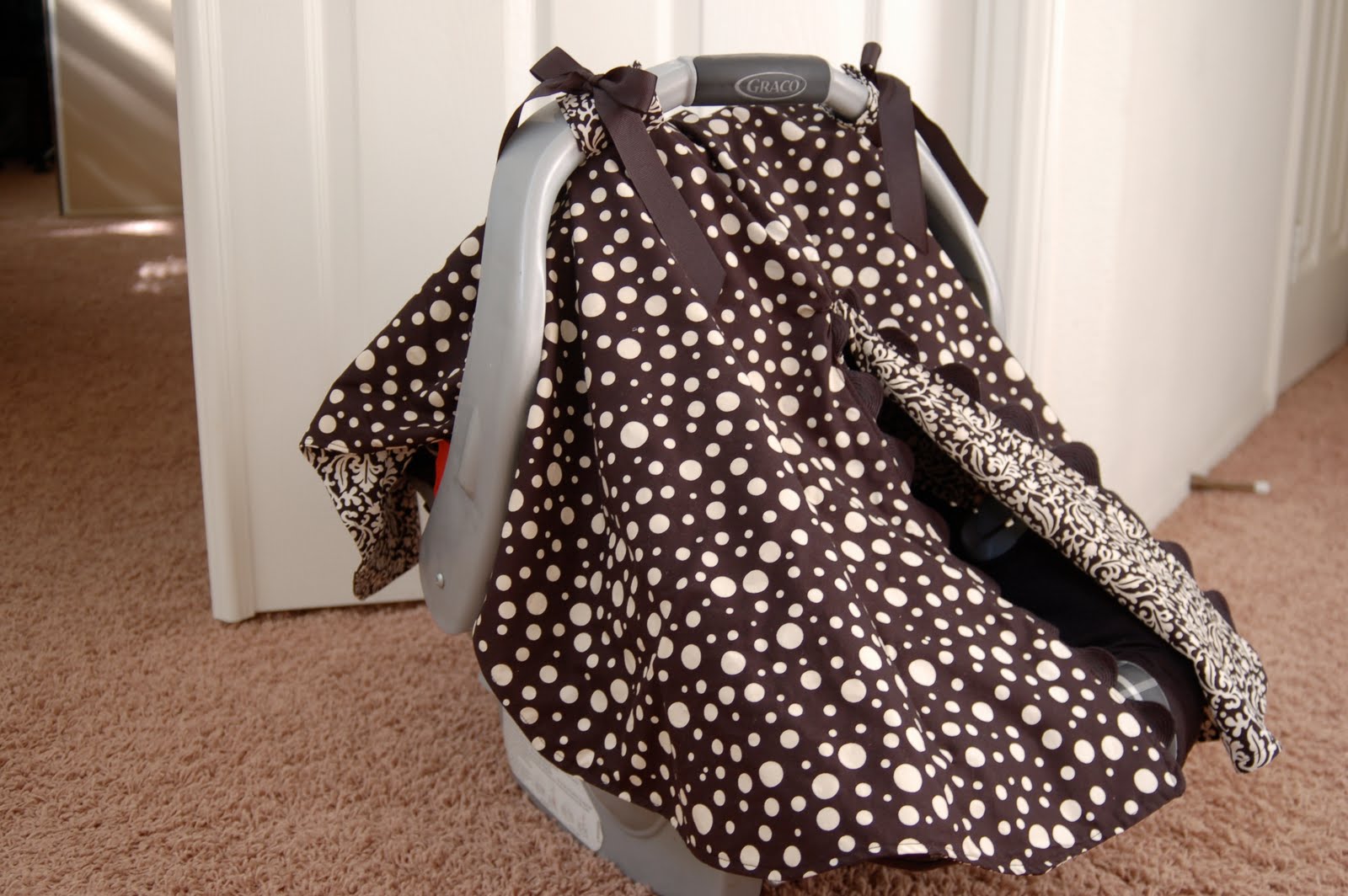 Joyfully Domestic Car Seat Canopy/ Car Seat Cover/ Car Seat Tent