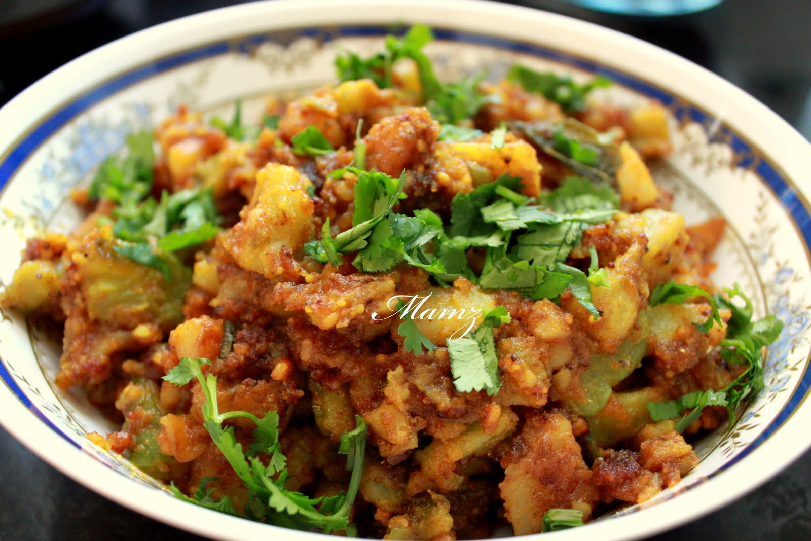GOURMET RASOI Aloo Karela Sabji (Potato & Bitter Gourd fry)