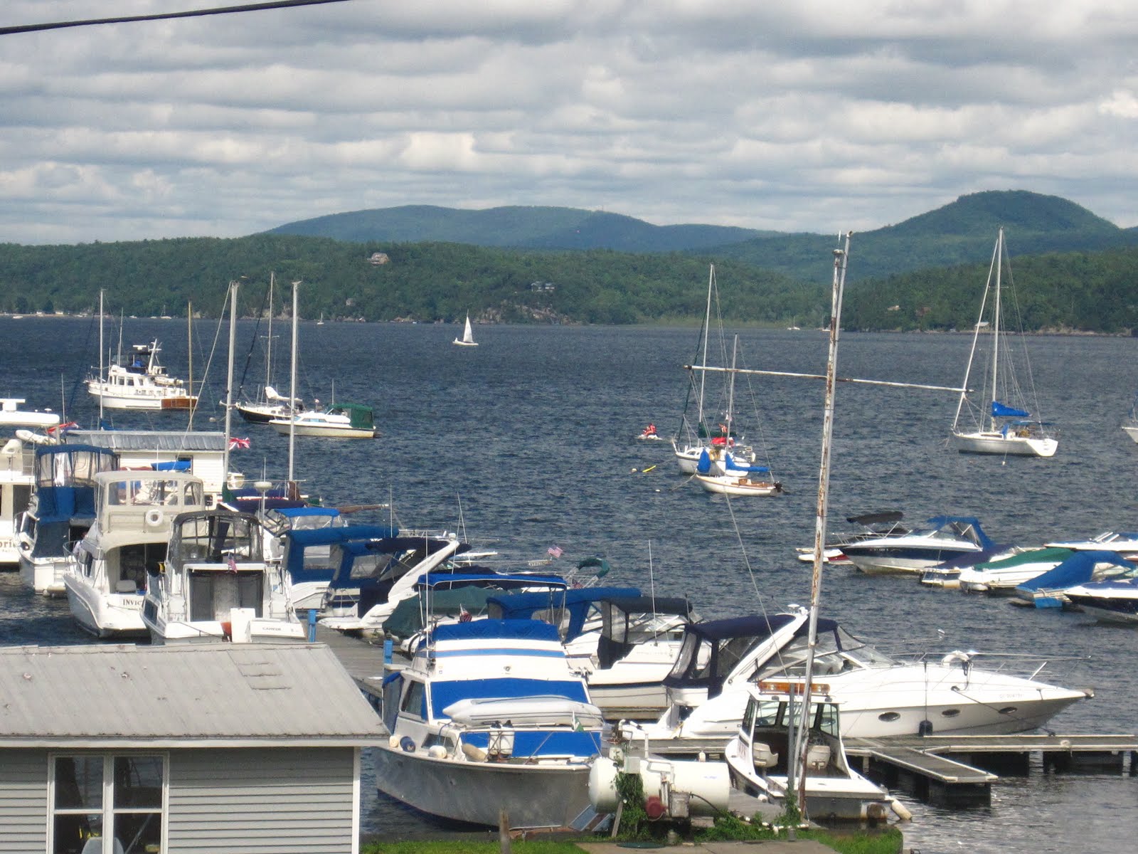 Holly and John Afloat Mallets Bay MarinaColchester, Vermont