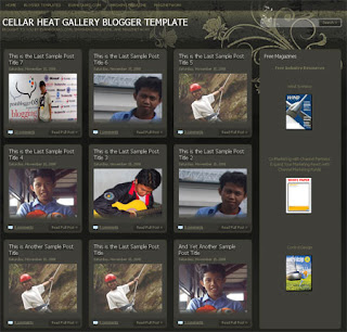 Cellar Heat Gallery Blogger Template