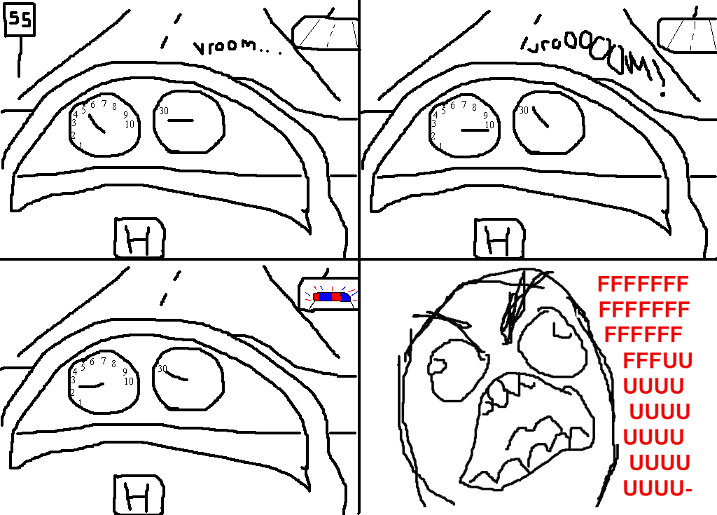 #248 Rage Comic driving FFFUUU fffuuu. #248 Rage Comic driving FFFUUU