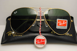 Ray Ban Aviator Sunglasses RB3025 Made In Italy Gold Green