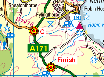 Map of the Selly Hill to Flask Inn area