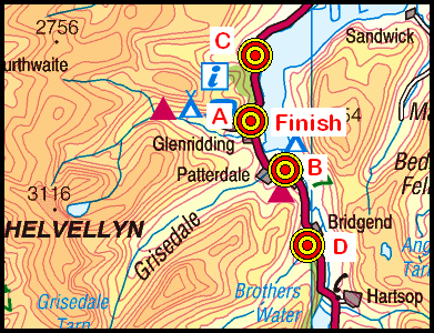 Map of the Patterdale area