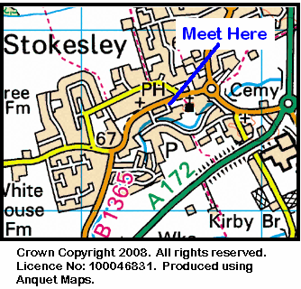 Map of Stokesley Town Hall area