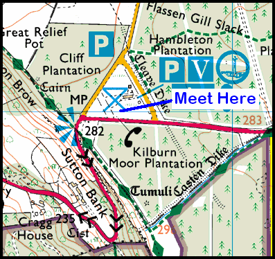 Map of the Sutton Bank area
