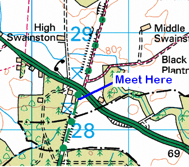 Map of the Castle Eden Walkway area