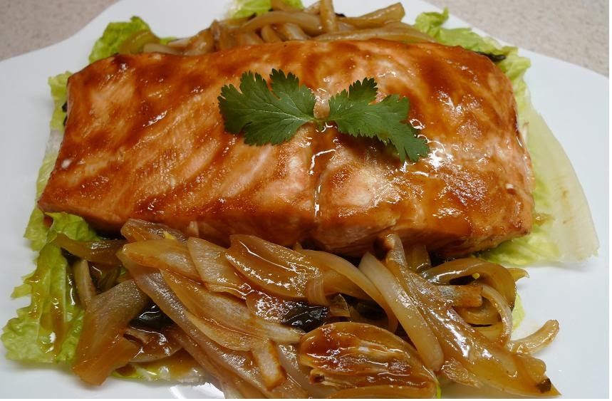 Amporn's Thai Kitchen Baked Spicy Salmon with Hoisin Sauce