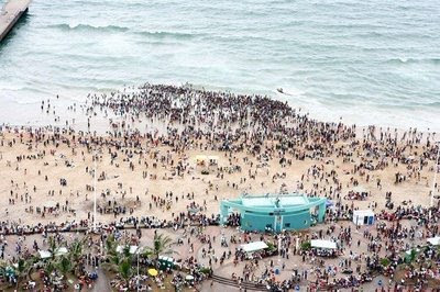 Durban Beach during Apartheid