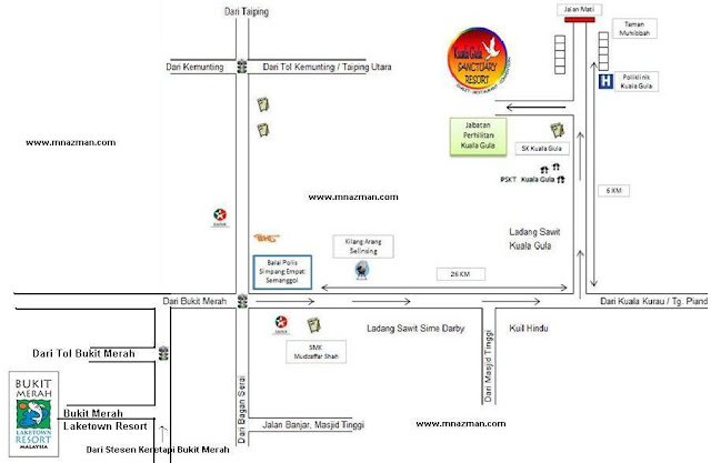 Apartment / Hotel Suria Bukit Merah Laketown Resort: Peta Bukit Merah