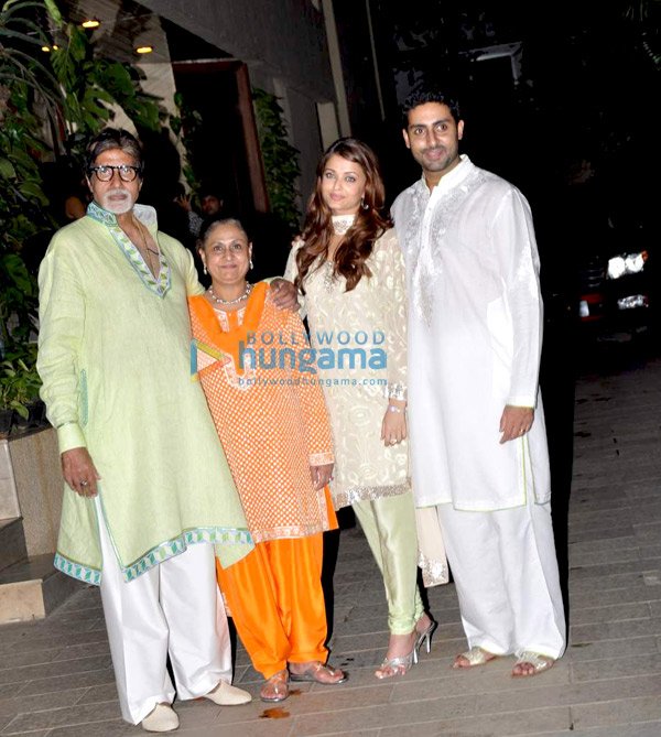 Bollywood Actress And Actors Celebrations Big B's Birthday