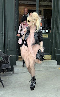 Lady Gaga out at the pub in London