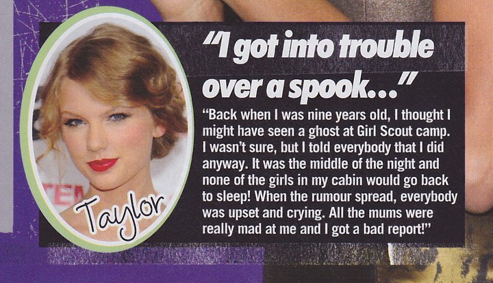 Taylor Swift Bliss Magazine November 2010
