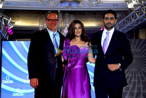 Abhishek and Sonali Bendre at Omega Constellation Watches Fashion Show