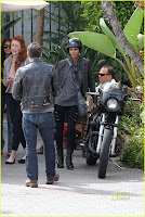 Halle Berry and Olivier Martinez Motorcycle To Brunch