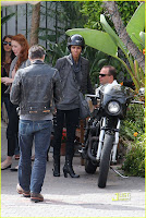 Halle Berry and Olivier Martinez Motorcycle To Brunch