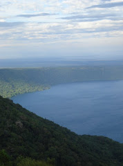View of Lago de Apoyo (crater lake of Volcan Mombacho) at Catarina, Nicaragua