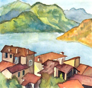 Hermann Hesse, bela aquarela